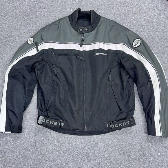 Joe Rocket Ballistic Series Black & Grey Motorcycle Riding Jacket Large - Picture 1 of 10